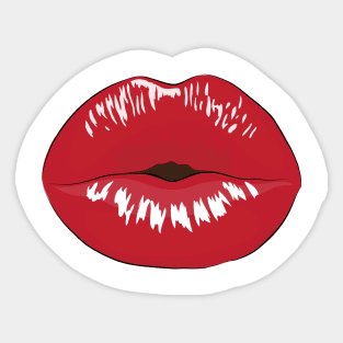 Mask Lips Simple and sweet Sticker